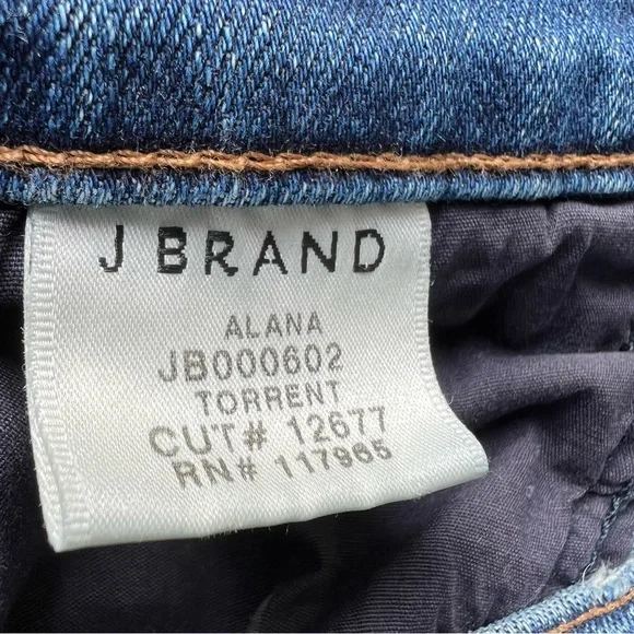 NWOT J.Brand Skinny Jeans, distressed, cropped, high waist CUT 12677 Sz 24 - Picture 12 of 12